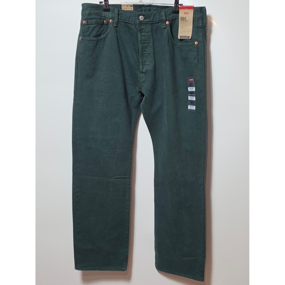 Levi's Mens 501 Origional Fit Jeans Color is Darkest Spruce